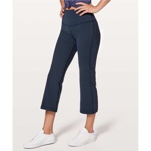 Lululemon Groove Flare Crop *23" True Navy Size 2